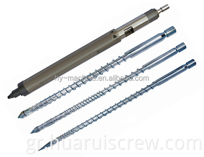 Injection single screw and barrel for injection molding machine